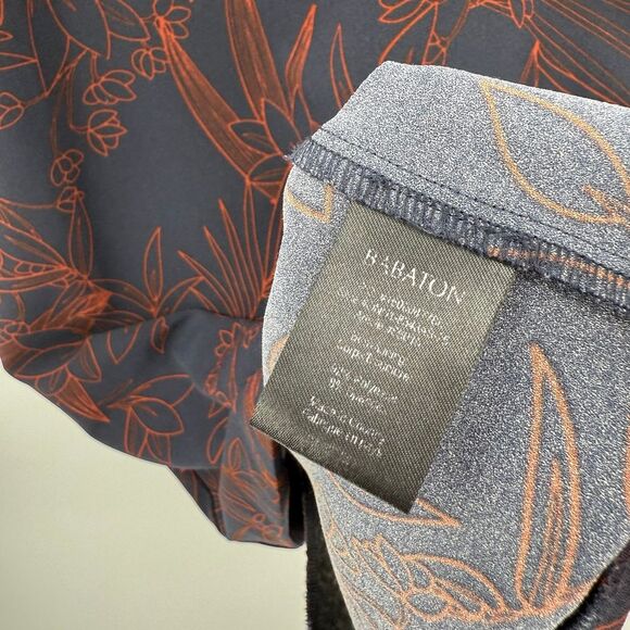 Aritzia Babaton‎ Navy and Red Printed Prosper Cut Out Dress Size 6 - Picture 5 of 12